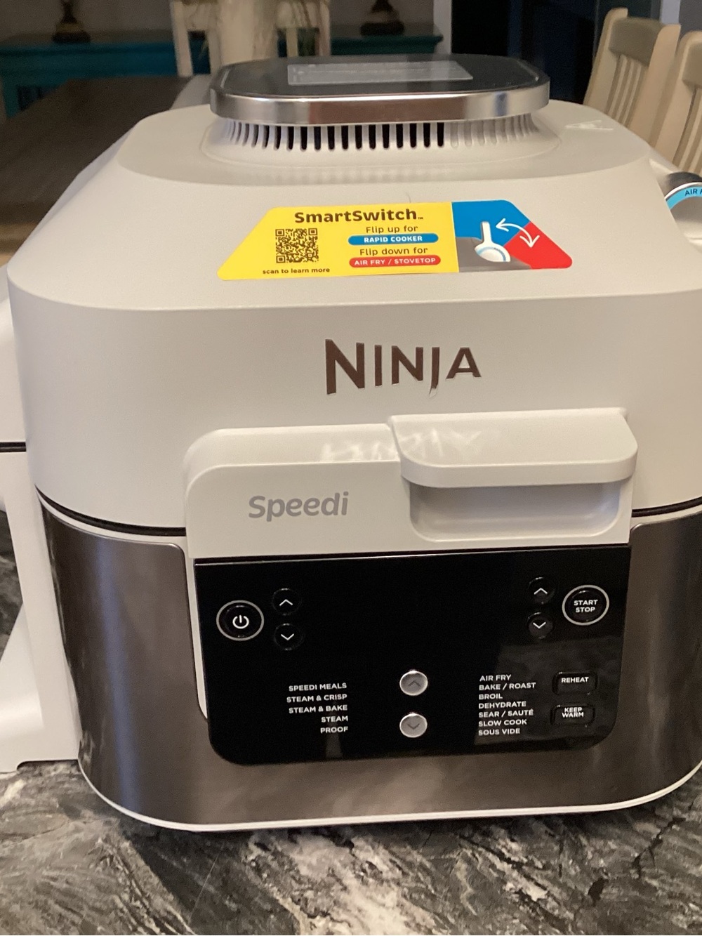 Ninja Speedi White and Silver black ,air fry Multi-Function Countertop Cooker